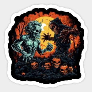 halloween skull Sticker